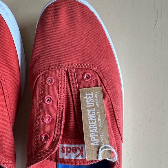 Slip on size 10 orange reddish Keds never worn - Picture 3 of 8
